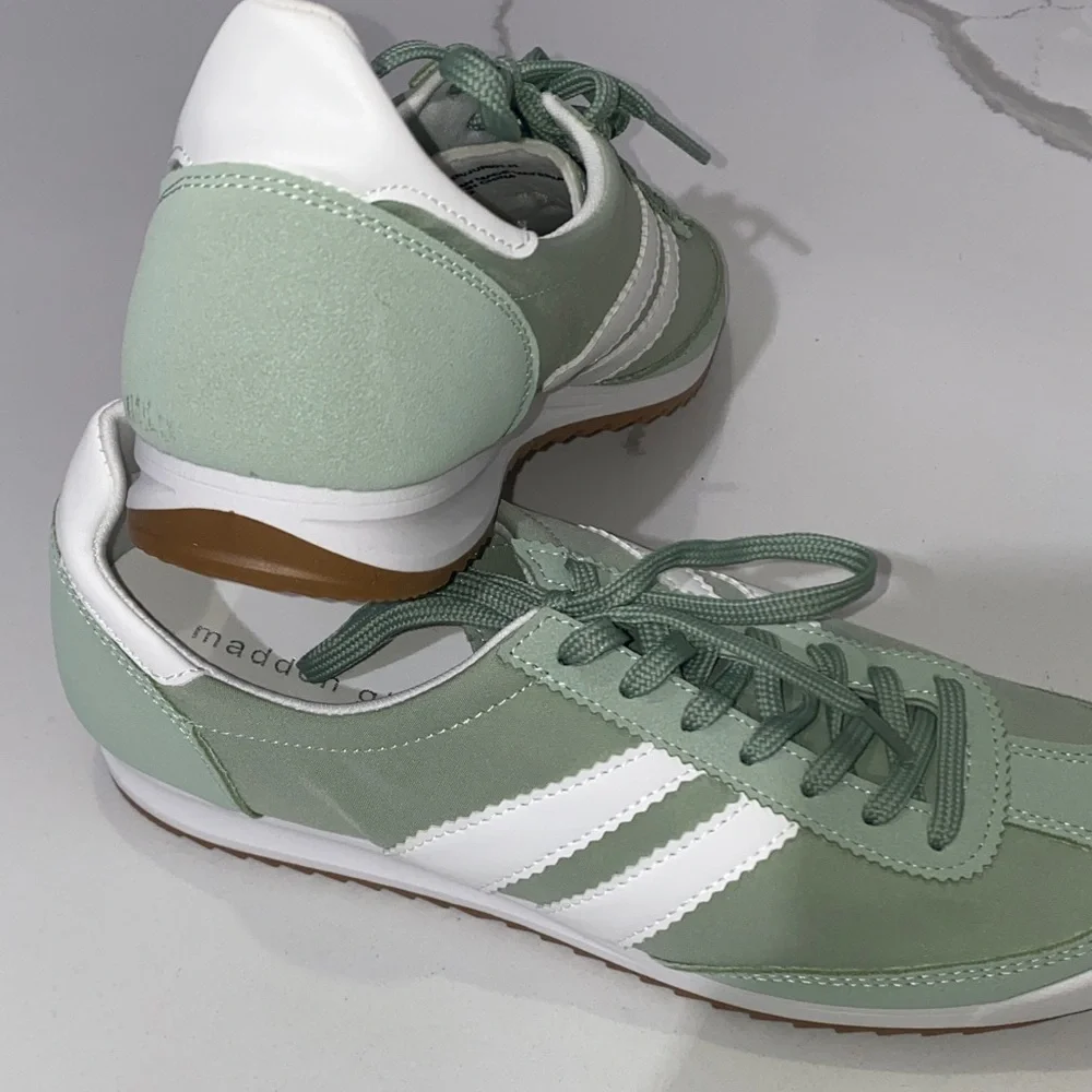 NWOT - Madden Girl Sage Green‎ and White Athletic Sneakers